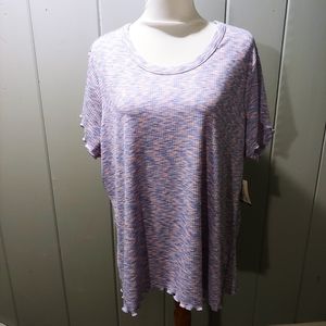 NWT Terra & Sky women's 2x multi colored summer top